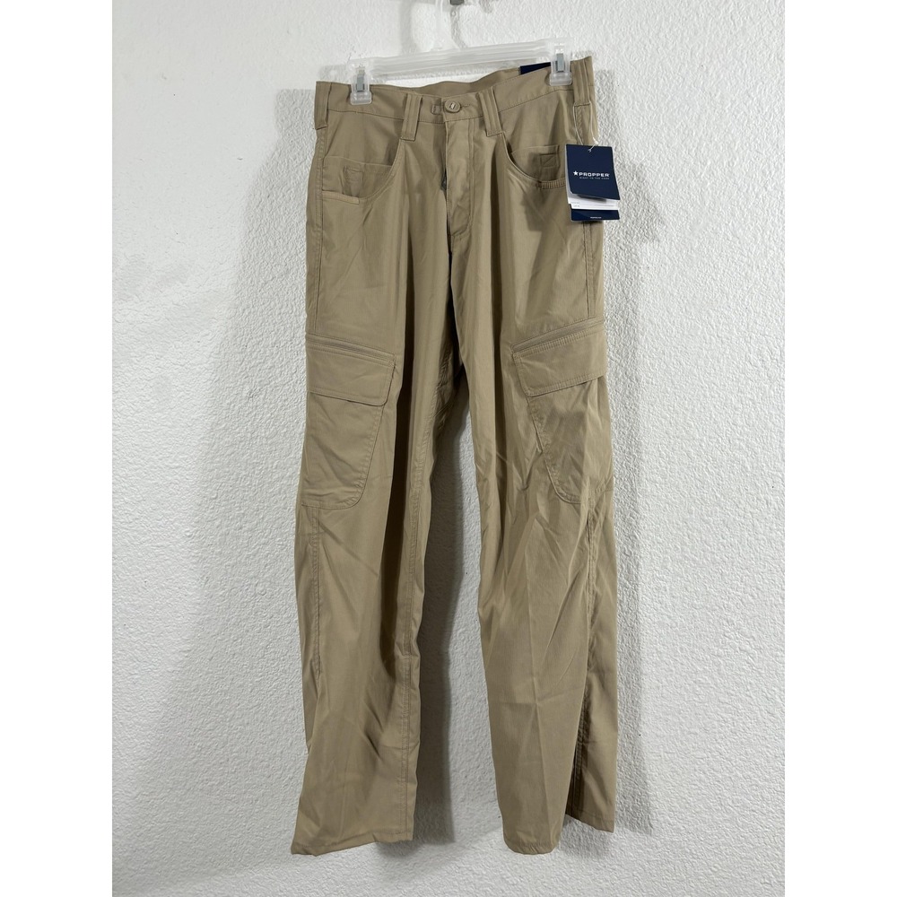 Propper Pants‎ Mens 28x30 Khaki Summerweight Tactical Ripstop Quick Dry UPF 50